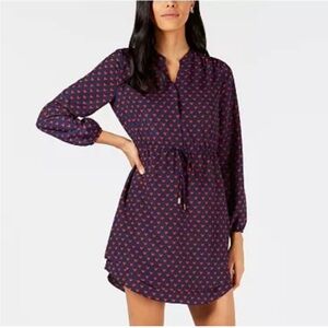 PARKER Indie Ruffled Printed Silk
Dress NWT